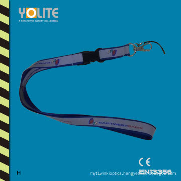 CE En13356 Reflective Lanyard with Metal Hook